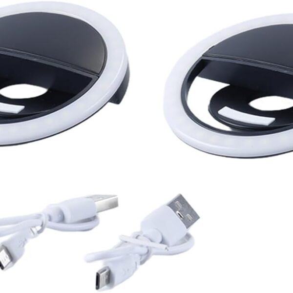 Rechargeable clip on selfie fill light for mobile photography and beauty