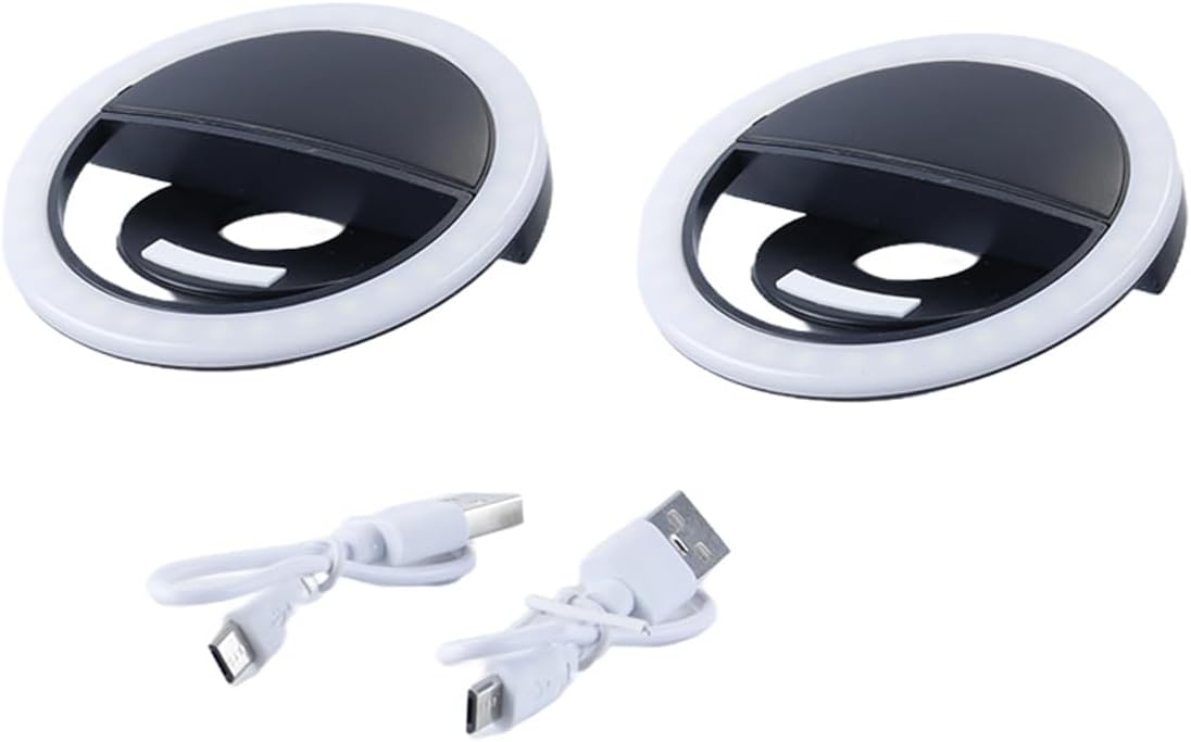 Rechargeable clip on selfie fill light for mobile photography and beauty