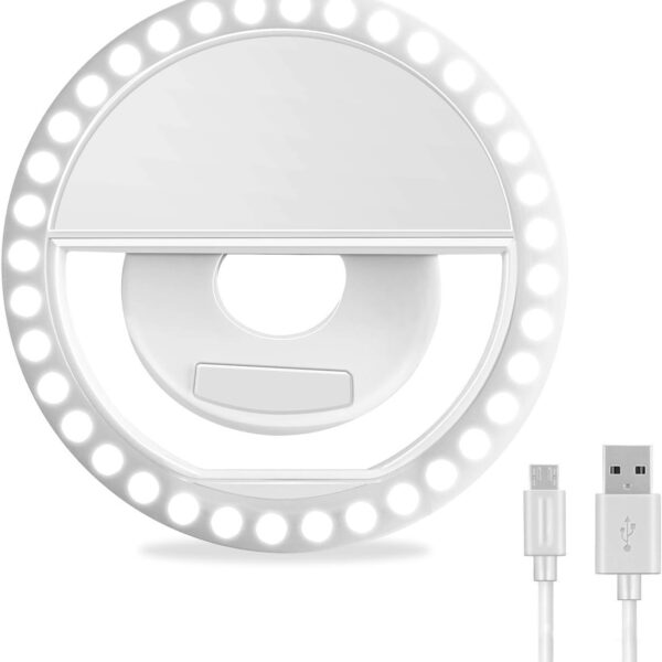 Portable clip on fill light for mobile photography, makeup, and lighting