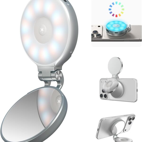 Portable magnetic fill light for short form video and beauty shots