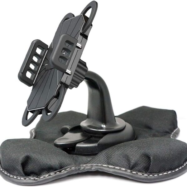 Dashboard beanbag style non slip car phone mount