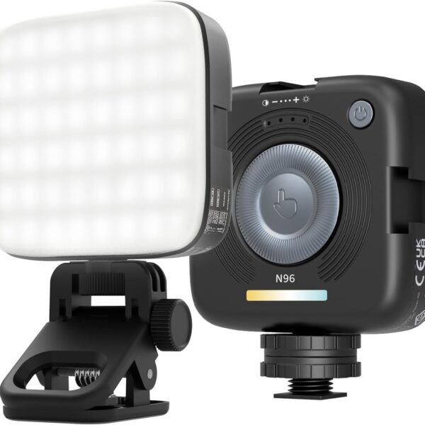 Magnetic dual color temperature clip on fill light for photography and selfies