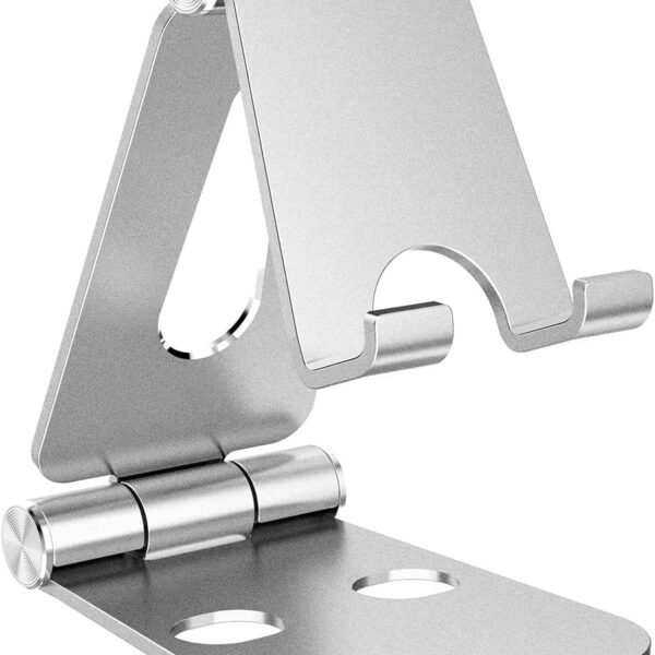 Foldable aluminum alloy desktop phone holder