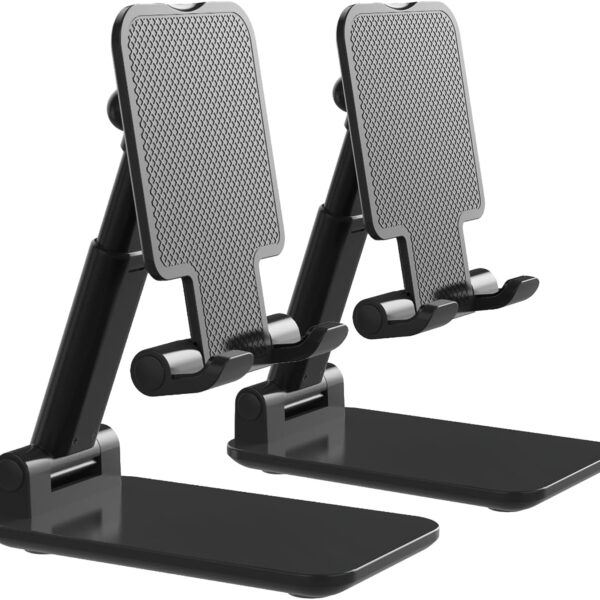 Foldable adjustable phone holder (2 pack)