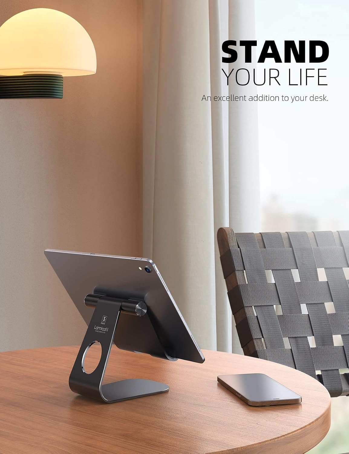 Adjustable desktop tablet holder Image 2