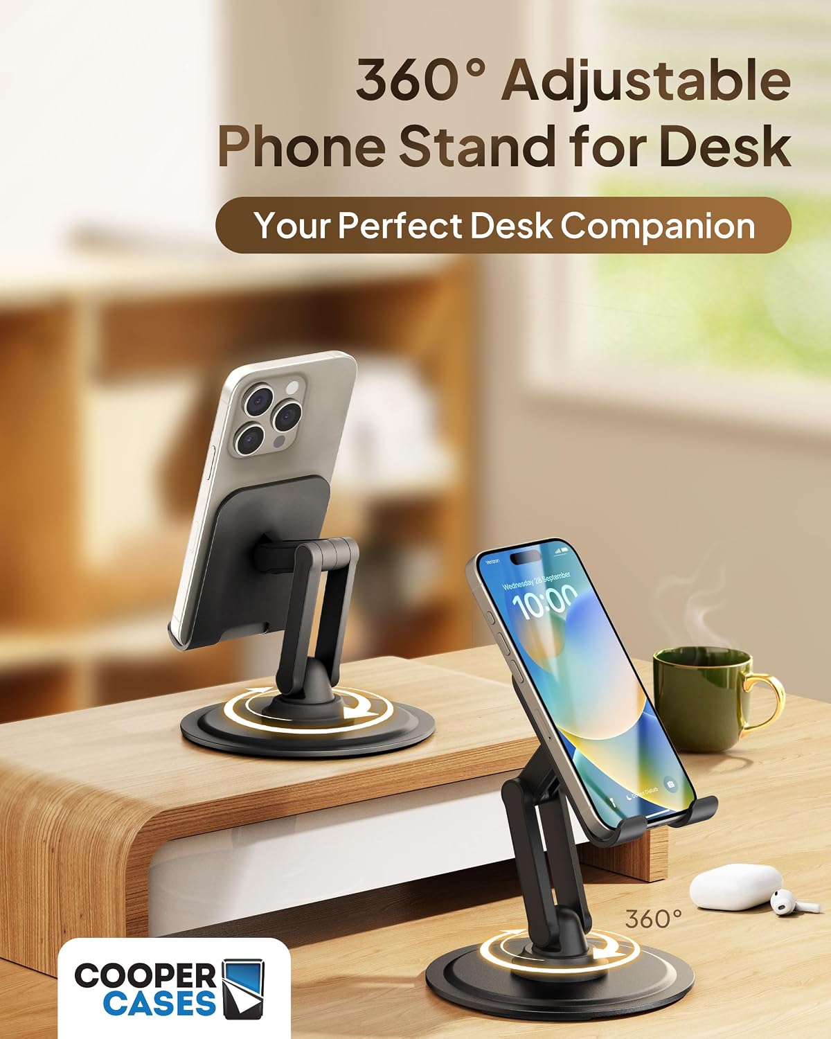 Rotating foldable desktop phone holder Image 2